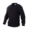 WWII Black Vintage Mechanics Military Sweater (2XL)